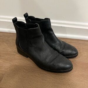 Cole Haan Black Leather Ankle Boots